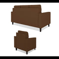 Darcy 3+1+1 5 Seater Sofa Set (Brown)