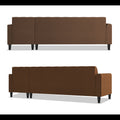 Rio Elegant L Shape 6 Seater Sofa Set (RHS) (Brown)
