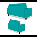 Darcy 3+2 5 Seater Sofa Set (Aqua Blue)