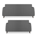 Adorn India Harlem 5 Seater 3+2 Fabric Sofa Set (Grey) (3 Year Warranty)