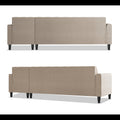 Rio Elegant L Shape 6 Seater Sofa Set (RHS) (Beige)