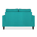 Adorn India Chandler Decent 2 Seater Sofa (Aqua Blue) (3 Year Warranty)