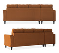 Adorn India Maddox Tufted L Shape 6 Seater Sofa Set LHS (Rust) (3 Year Warranty)