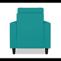 Adorn India Darcy 1 Seater Sofa (Aqua Blue) (3 Year Warranty)
