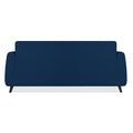 Adorn India Harlem 3 Seater Sofa (Blue) (3 Year Warranty)