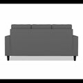 Adorn India Darcy 3 Seater Sofa (Grey) (3 Year Warranty)