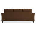 Adorn India Maddox Tufted 3 Seater Sofa (Brown) (3 Year Warranty)