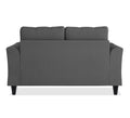 Adorn India Maddox Tufted 2 Seater Sofa (Grey) (3 Year Warranty)