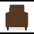 Adorn India Darcy 1 Seater Sofa (Brown) (3 Year Warranty)