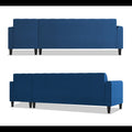 Rio Elegant L Shape 6 Seater Sofa Set (RHS) (Blue)