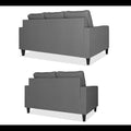 Chandler Decent 3+2 5 Seater Sofa Set (Grey)