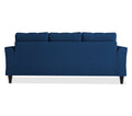 Adorn India Maddox Tufted 3 Seater Sofa (Blue) (3 Year Warranty)