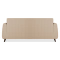 Adorn India Harlem 3 Seater Sofa (Beige) (3 Year Warranty)