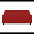 Adorn India Darcy 3 Seater Sofa (Red) (3 Year Warranty)