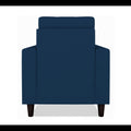 Adorn India Darcy 1 Seater Sofa (Blue) (3 Year Warranty)