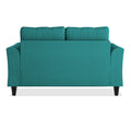 Adorn India Maddox Tufted 2 Seater Sofa (Aqua Blue) (3 Year Warranty)