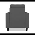 Adorn India Darcy 1 Seater Sofa (Grey) (3 Year Warranty)