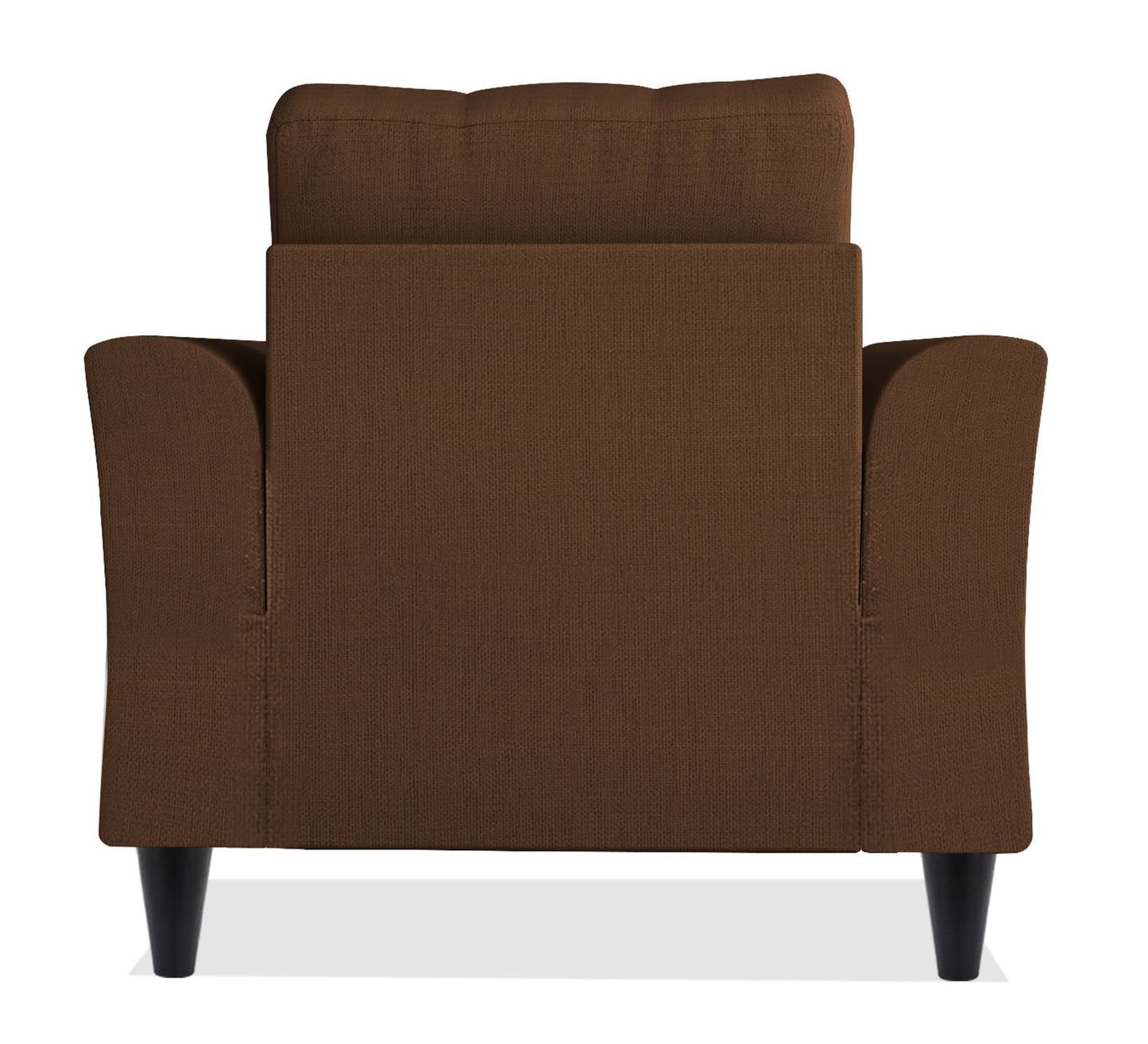 Adorn India Maddox 1 Seater Sofa (Brown) - Wood