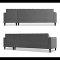 Rio Elegant L Shape 6 Seater Sofa Set (RHS) (Grey)