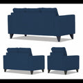 Chandler Plus 3+2+1 6 Seater Sofa Set (Blue)