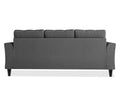 Adorn India Maddox Tufted 3 Seater Sofa (Grey) (3 Year Warranty)