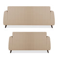 Adorn India Harlem 3+2 5 Seater Sofa Set (Beige) (3 Year Warranty)