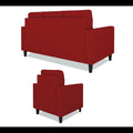 Darcy 3+1+1 5 Seater Sofa Set (Red)