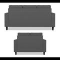 Darcy 3+2 5 Seater Sofa Set (Grey)