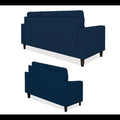 Darcy 3+2 5 Seater Sofa Set (Blue)