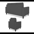 Darcy 3+1+1 5 Seater Sofa Set (Grey)
