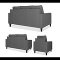 Chandler Decent 3+2+1 6 Seater Sofa Set (Grey)