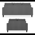 Chandler Decent 3+2 5 Seater Sofa Set (Grey)
