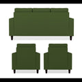 Darcy 3+1+1 5 Seater Sofa Set (Green)