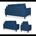 Chandler Decent 3+2+1 6 Seater Sofa Set (Blue)