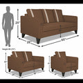 Chandler Plus 3+2+1 6 Seater Sofa Set (Brown)