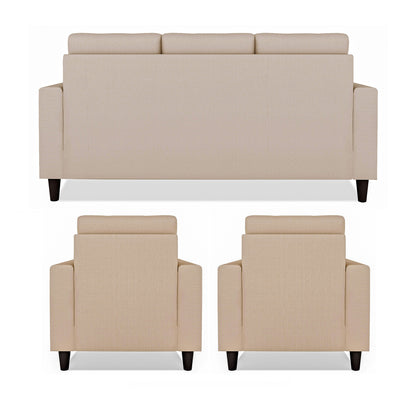 Adorn India Darcy 3-1-1 Five Seater Sofa Set (Beige)