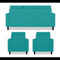 Darcy 3+1+1 5 Seater Sofa Set (Aqua Blue)