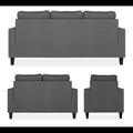 Chandler Decent 3+2+1 6 Seater Sofa Set (Grey)