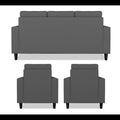 Darcy 3+1+1 5 Seater Sofa Set (Grey)