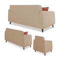 Harlem 6 Seater 3+2+1 Fabric Sofa Set (Beige)