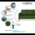 Chandler Decent 3+2+1 6 Seater Sofa Set (Green)