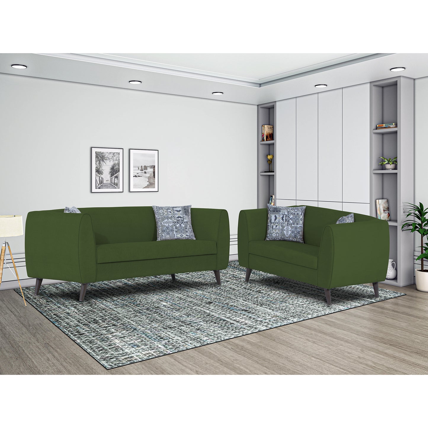 Adorn India Mason 3+2 5 Seater Sofa Set