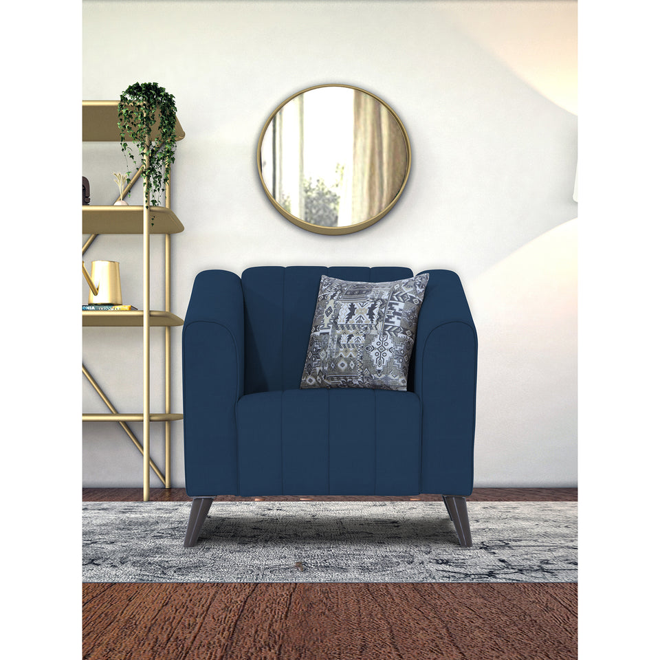 Premium Laurel 1 Seater Sofa (Blue)