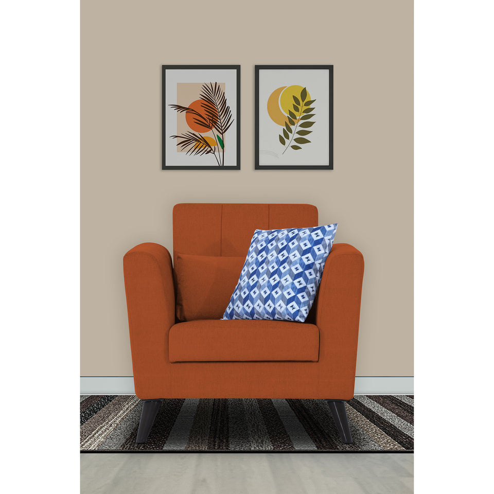 Daniel 1 Seater Sofa (Rust)