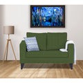 Adorn India Hallton Plain 2 Seater Sofa (Beige) (3 Year Warranty)