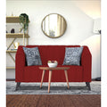 Adorn India Premium Laurel 2 Seater Sofa (Red) (3 Year Warranty)