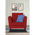 Adorn India Dannis 1 Seater Sofa (Red) (3 Year Warranty)