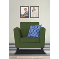 Adorn India Dannis 1 Seater Sofa (Green) (3 Year Warranty)