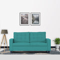 Adorn India Raptor 3 Seater Sofa (Aqua Blue)