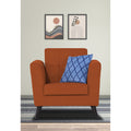 Adorn India Dannis 1 Seater Sofa (Rust) (3 Year Warranty)